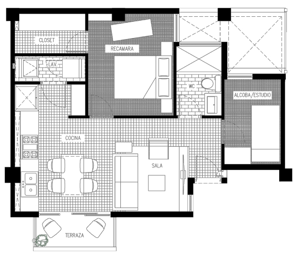 plano del departamento